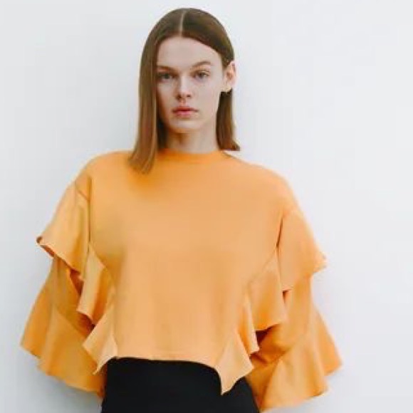 🪡 Handmade 🧵 Ruffle Sweatshirt - Picture 5 of 8